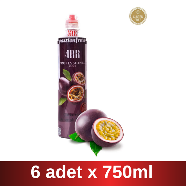 4RR | Çarkıfelek Aromalı Şurup | 750 ml x 6 Adet Koli