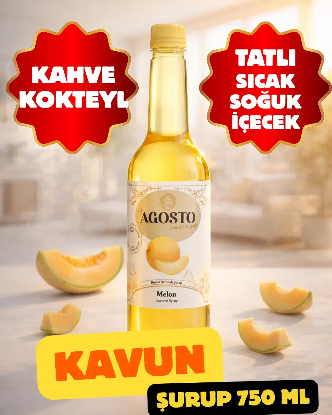 Kavun Aromalı Şurup 750 ml