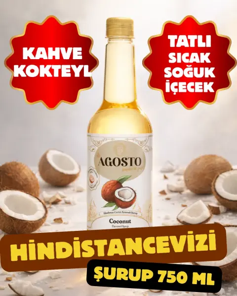 Hindistan Cevizi Aromalı Şurup 750 ml