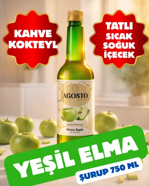 Yeşil Elma Aromalı Şurup 750 ml