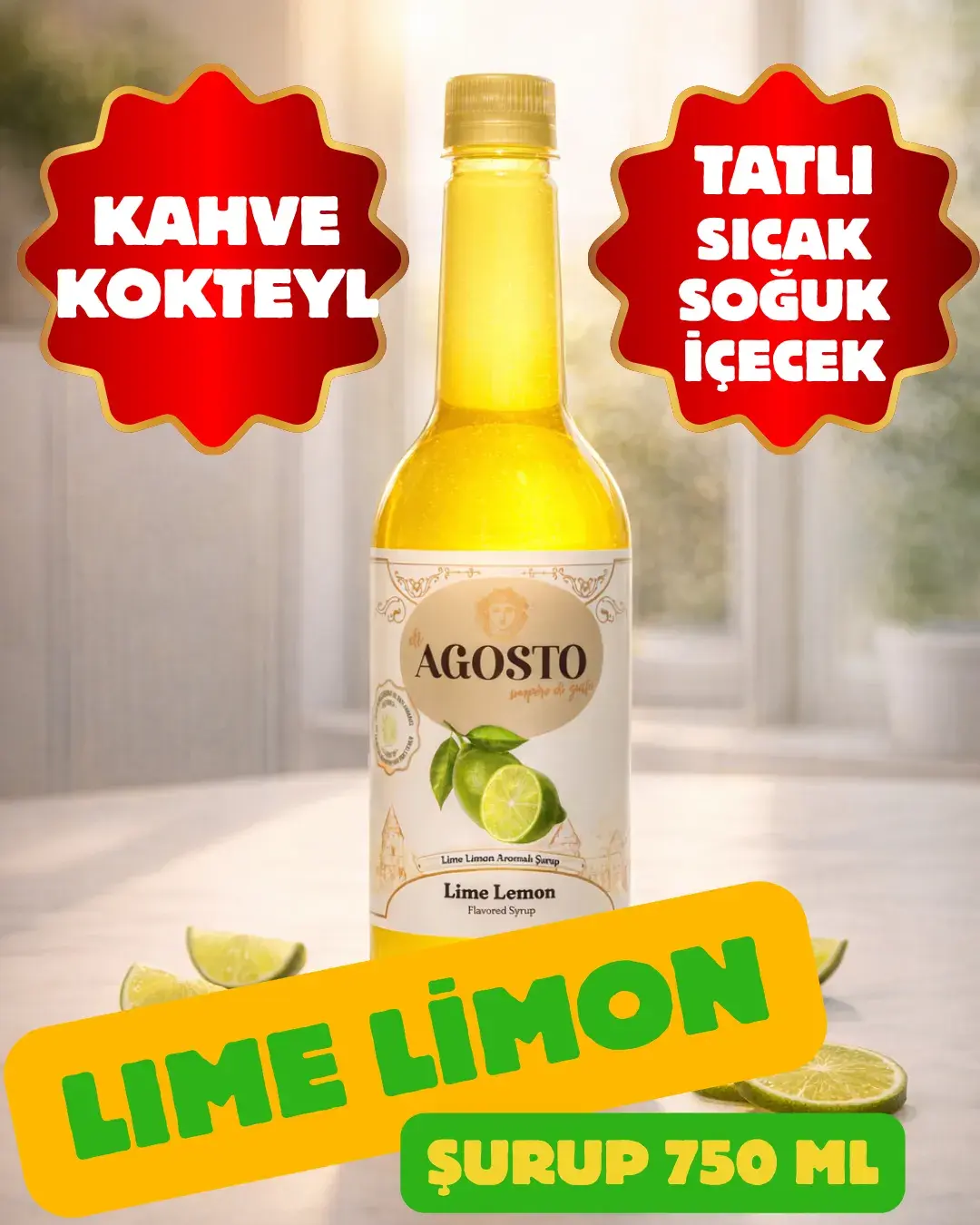 Lime Limon Aromalı Şurup 750 ml