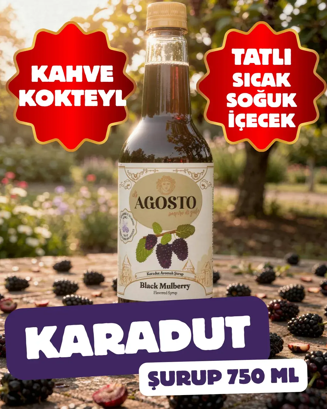 Karadut Aromalı Şurup 750 ml