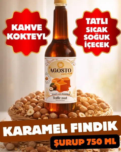 Karamel Fındık Aromalı (Toffee Nut) Kahve Şurubu 750 ml