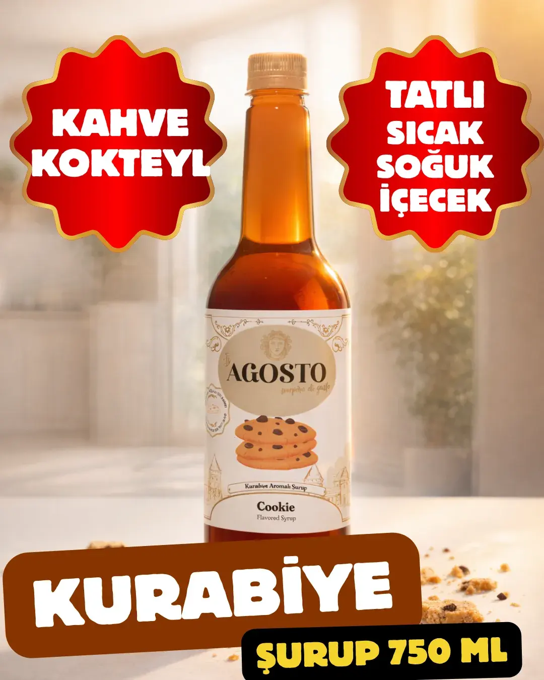 Kurabiye Aromalı Kahve Şurubu 750 ml