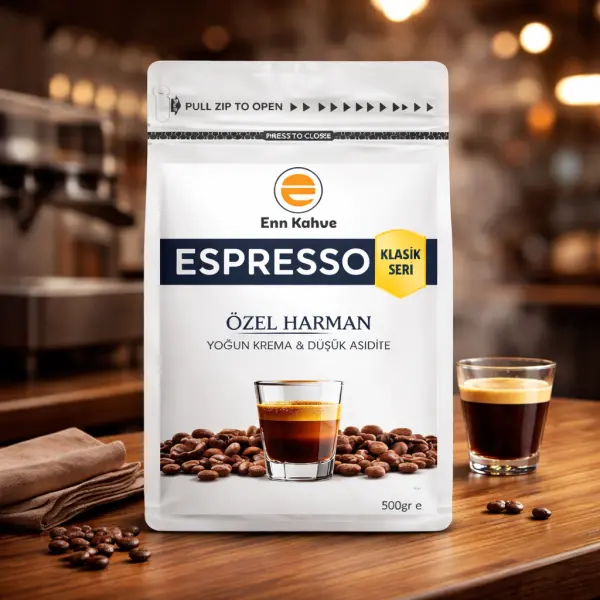 Espresso - Klasik Seri - 250gr | Özel Harman - Yoğun Krema & Düşük Asidite