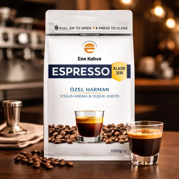 Espresso - Klasik Seri - 1000gr | Özel Harman - Yoğun Krema & Düşük Asidite