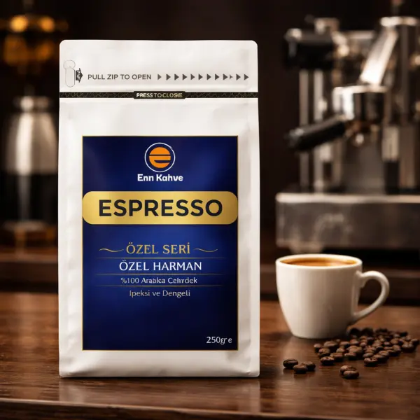 Espresso - Özel Seri - 250gr | Özel Harman - %100 Arabica - İpeksi ve Dengeli