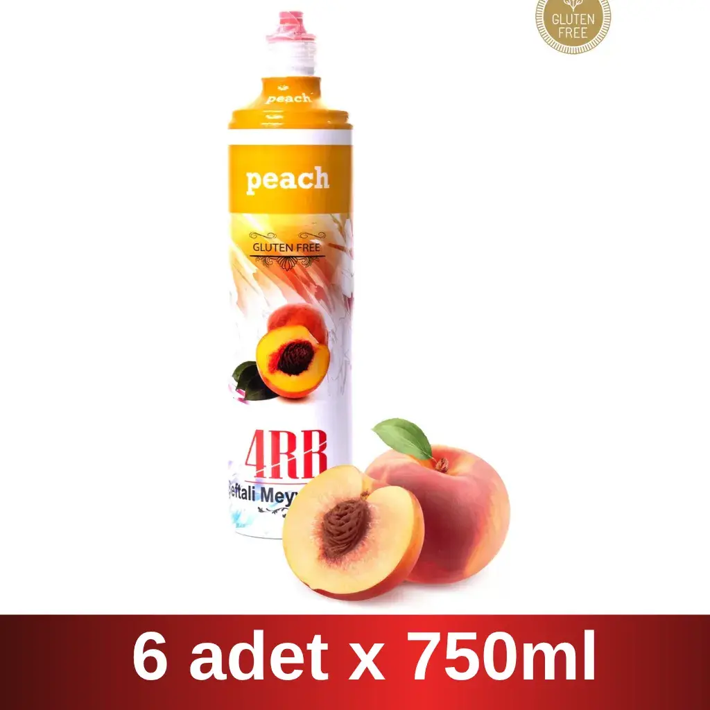 4RR | Şeftali Meyveli içecek Karışımı | 750 ml x 6 Adet Koli