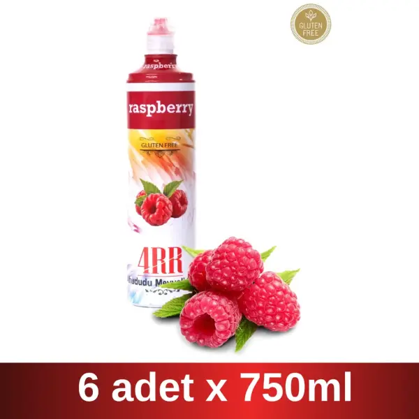 4RR | Ahududu Meyveli içecek Karışımı | 750 ml x 6 Adet Koli