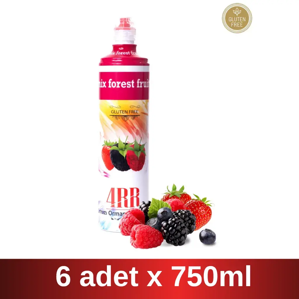 4RR | Kırmızı Orman Meyveleri Meyveli içecek | 750 ml x 6 Adet Koli
