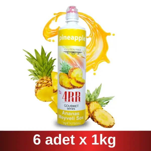 4RR | Ananas Meyveli içecek Karışımı | 750 ml x 6 Adet Koli