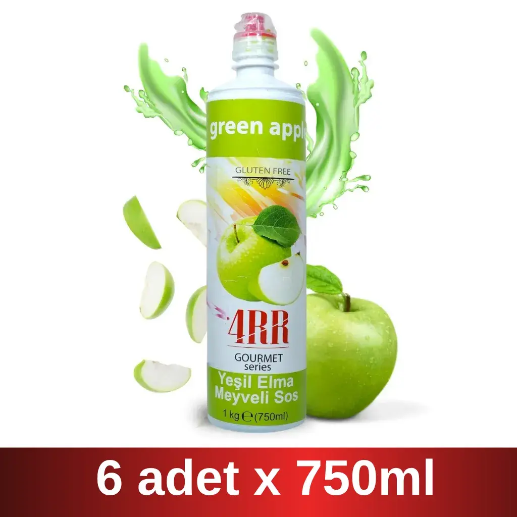 4RR | Yeşil Elma Meyveli içecek Karışımı | 750 ml x 6 Adet Koli