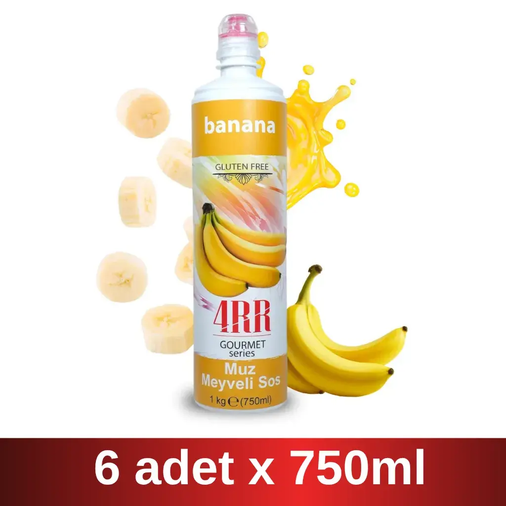 4RR | Muz Meyveli içecek Karışımı | 750 ml x 6 Adet Koli