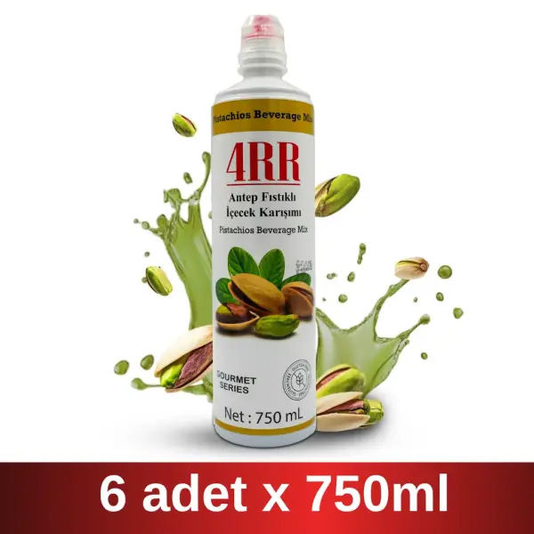 4RR | Antep Fıstıklı İçecek Karışımı | 750 ml x 6 Adet Koli