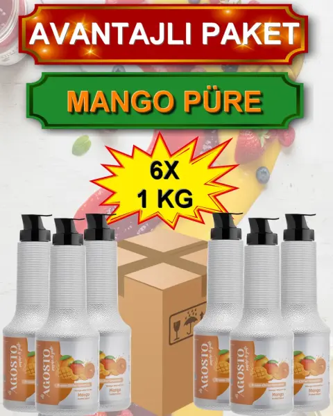 Mango Püre&Sos - 1 kg - AVANTAJLI KOLİ - (6*1000gr)
