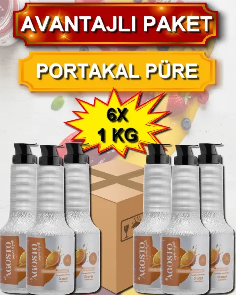 Portakal Püre&Sos - 1 kg - AVANTAJLI KOLİ - (6*1000gr)