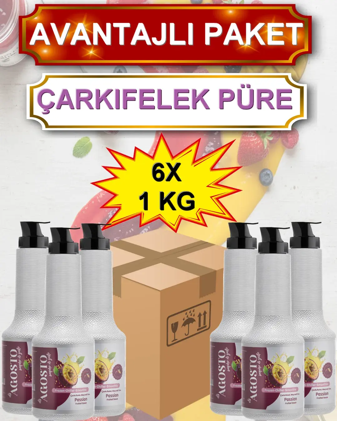 Çarkıfelek Püre&Sos - 1 kg - AVANTAJLI KOLİ - (6*1000gr)