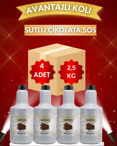 Sütlü Çikolatalı Sos - 2,5kg - AVANTAJLI KOLİ - (4*2500gr)