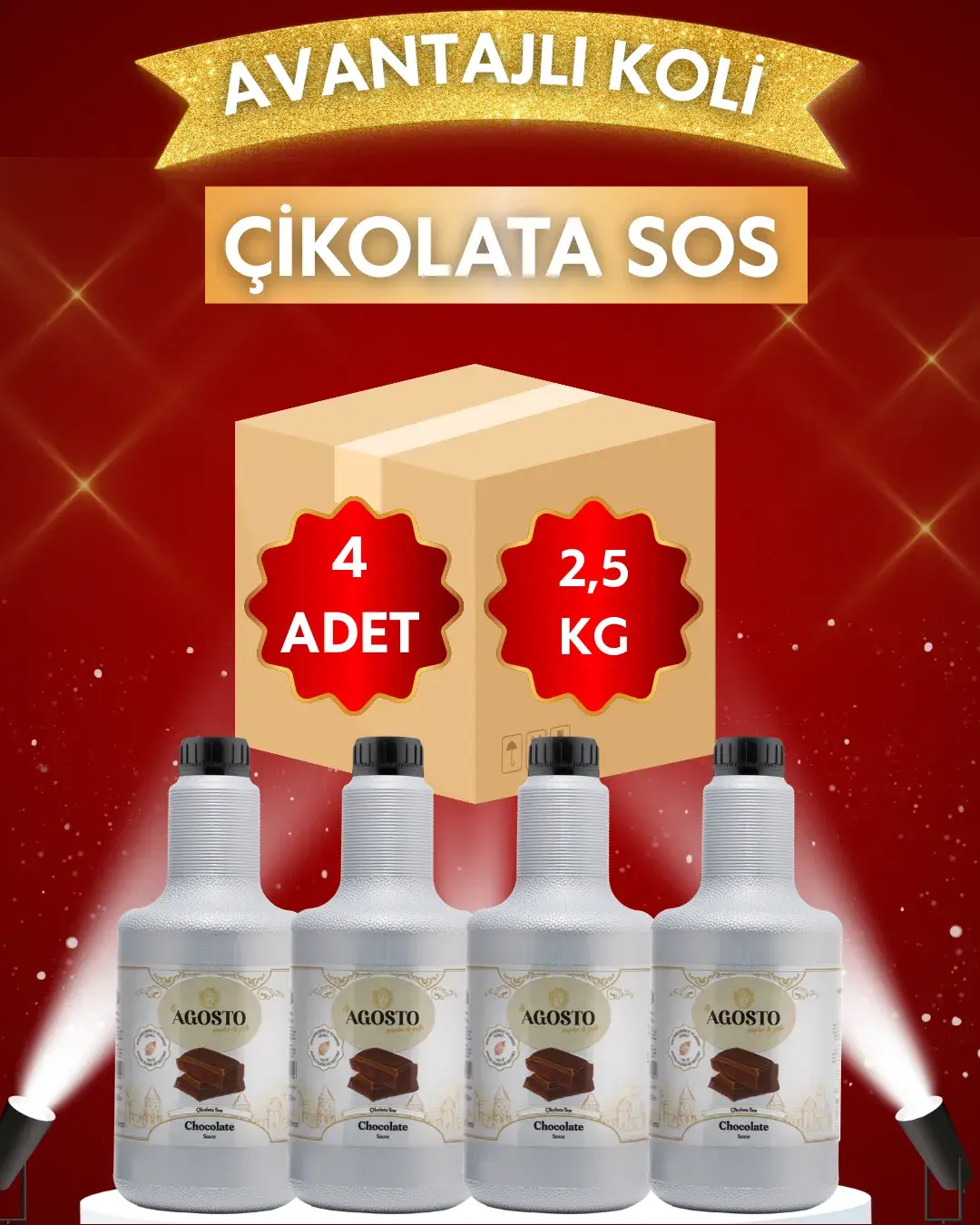 Çikolata Sos - 2,5kg - AVANTAJLI KOLİ - (4*2500gr)