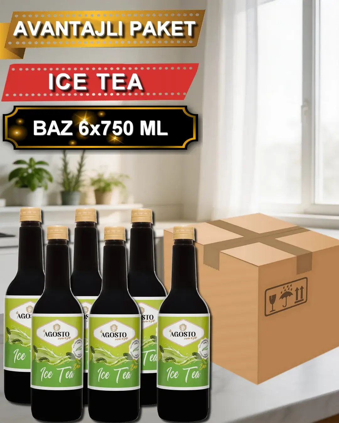Ice Tea Bazı - 750ml - AVANTAJLI KOLİ - (6*750ml)