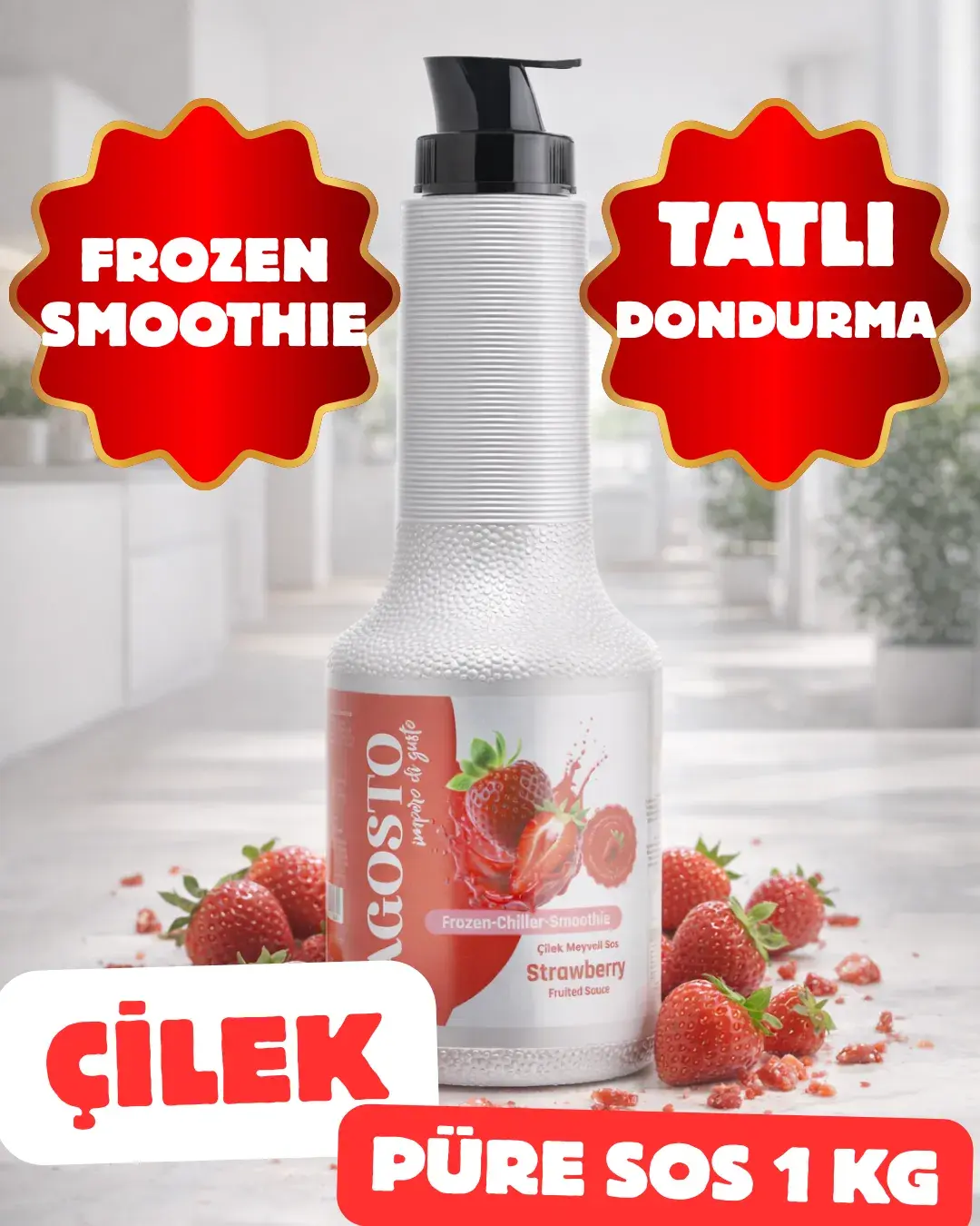 Çilek Püre&Sos - 1 kg