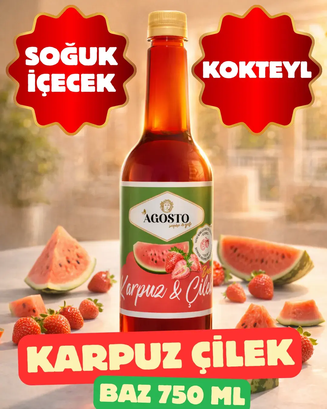 Karpuz & Çilek Bazı - 750ml