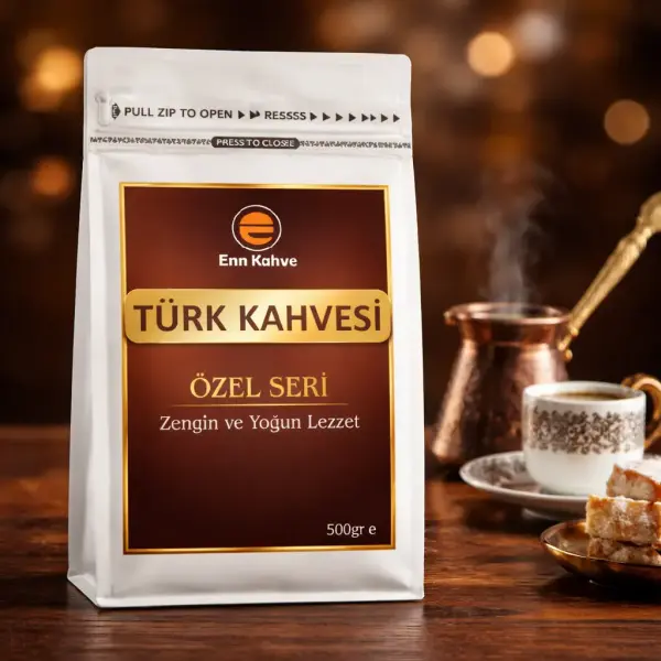 Türk Kahvesi - Özel Seri - 500gr - Zengin ve Yoğun Lezzet - AVANTAJLI KOLİ - (24*500gr)