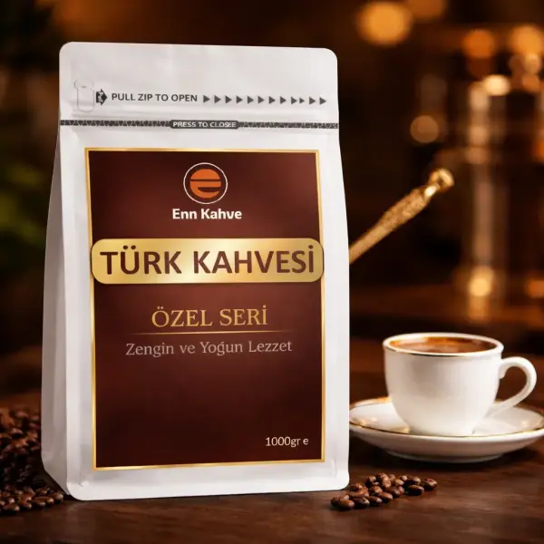 Türk Kahvesi - Özel Seri - 1000gr  - Zengin ve Yoğun Lezzet - AVANTAJLI KOLİ - (12*1000gr)
