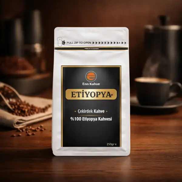 Etiyopya - Kavrulmuş Çekirdek - 250gr | Single Origin - AVANTAJLI KOLİ - (48*250gr)