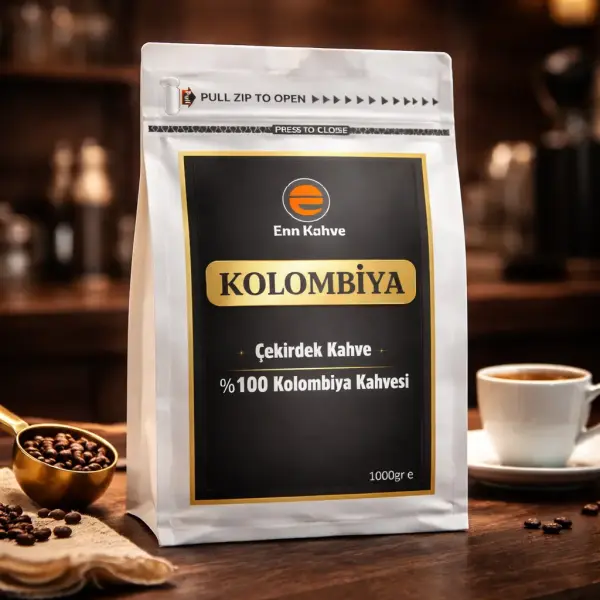 Kolombiya - Kavrulmuş Çekirdek - 1000gr | Single Origin - AVANTAJLI KOLİ - (12*1000gr)