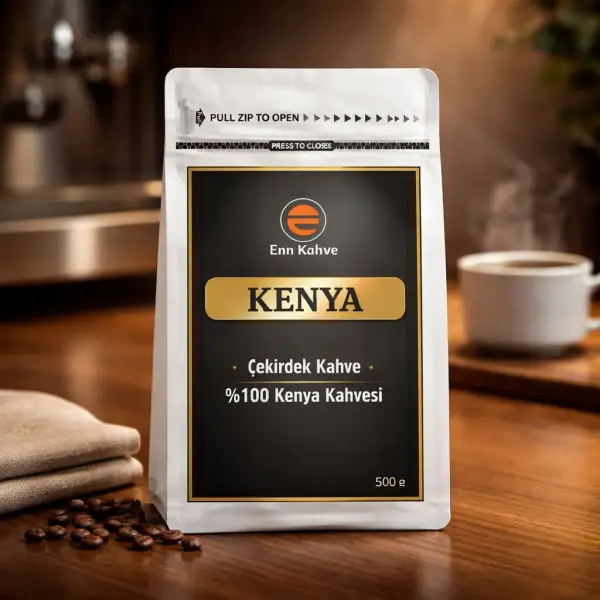 Kenya - Kavrulmuş Çekirdek - 500gr | Single Origin - AVANTAJLI KOLİ - (24*500gr)