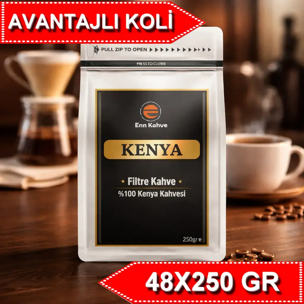 Kenya - Filtre Kahve - 250gr | Single Origin - AVANTAJLI KOLİ - (48*250gr)