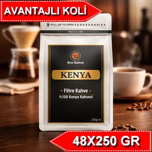 Kenya - Filtre Kahve - 250gr | Single Origin - AVANTAJLI KOLİ - (48*250gr)