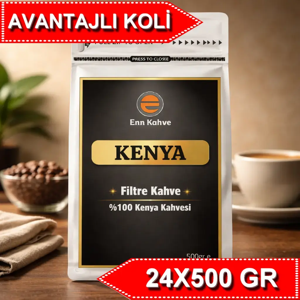 Kenya - Filtre Kahve - 500gr | Single Origin - AVANTAJLI KOLİ - (24*500gr)