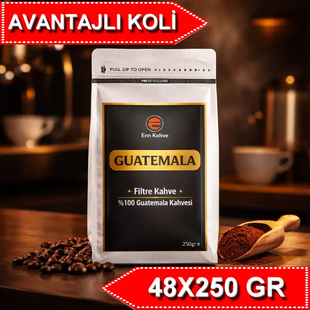Guatemala - Filtre Kahve - 250gr | Single Origin - AVANTAJLI KOLİ - (48*250gr)