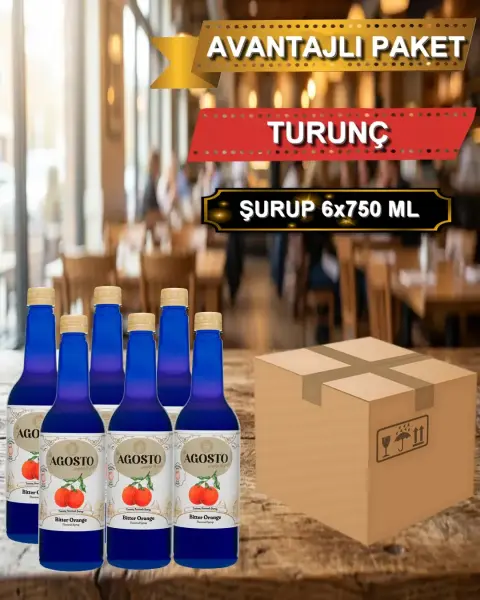 Turunç Aromalı Şurup 750 ml - AVANTAJLI KOLİ - (6*750ml)