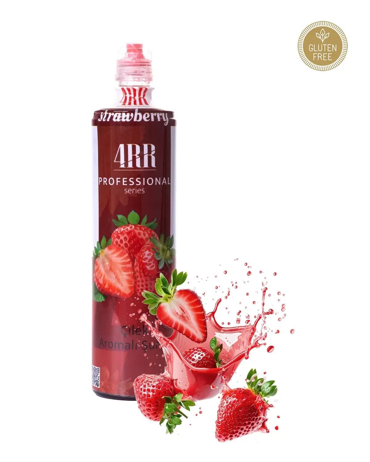 4RR | Çilek Aromalı Şurup | 750 ml