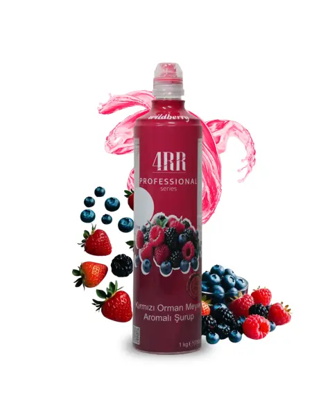 4RR | Kırmızı Orman Meyve Aromalı Şurup | 750 ml