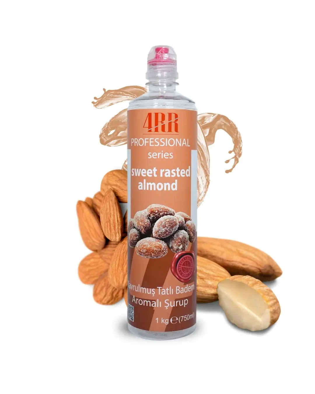 4RR | Kavrulmuş Tatlı Badem Aromalı Şurup | 750 ml
