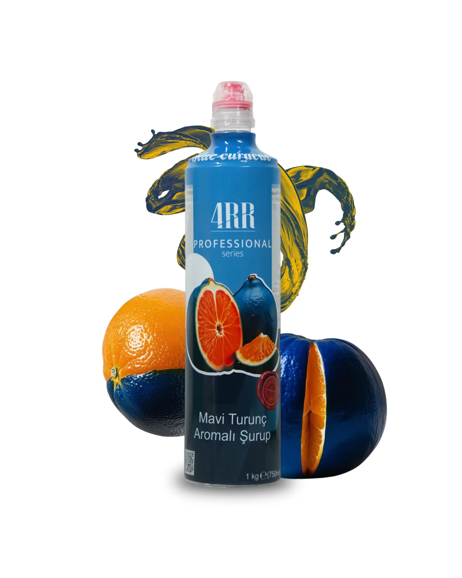 4RR | Mavi Turunç Aromalı Şurup | 750 ml